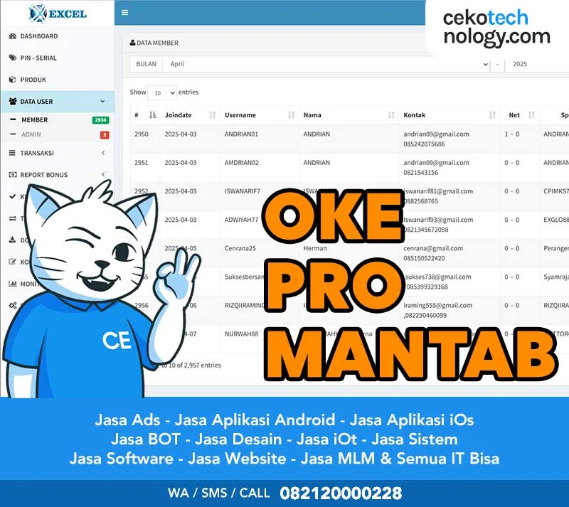 Jasa Website MLM Murah TErbaik OK Mantab Jos