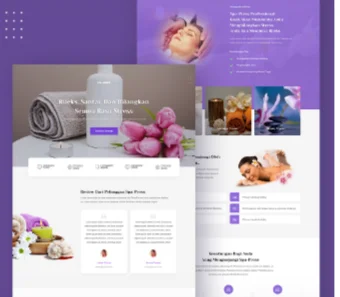 Demo Landing Page Desain Spa Massage